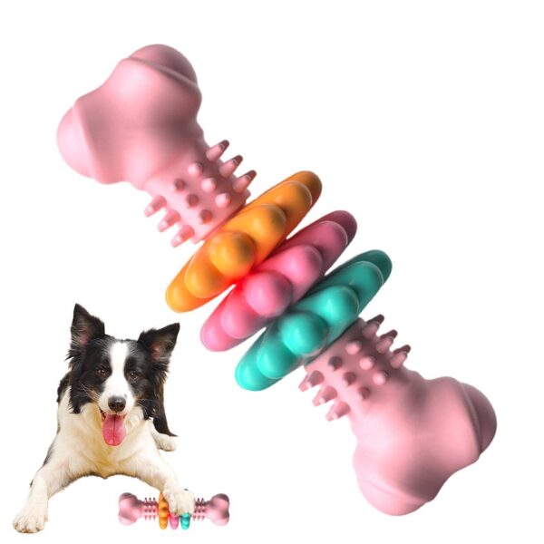 Dog Chew Toy Dog Bone Type  Dogs Teeth Cleaning Toys Indestructible TPR Bone Chewing Bite Resistant Teething Toys  Pet Products - Image 10