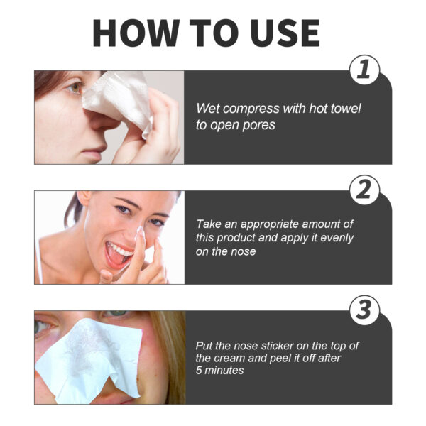 EELHOE Blackhead Cleansing Cream Skin Oil Blackheads Acne Exfoliating Cleansing Repair Pore Tearing Nose Patch - Image 4