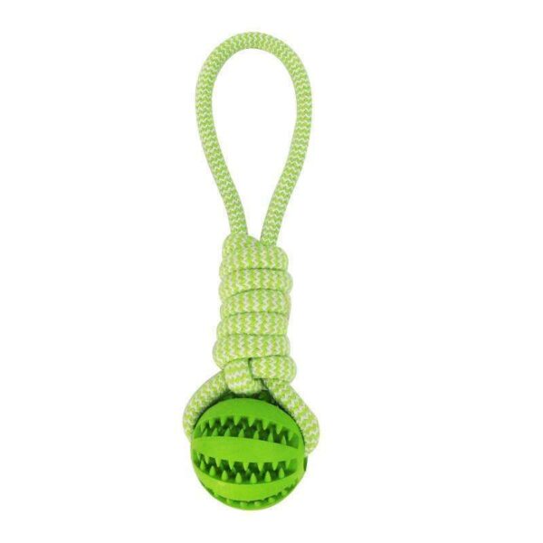 Dog Toys Treat Balls Interactive Hemp Rope Rubber Leaking Balls For Small Dogs Chewing Bite Resistant Toys Pet Tooth Cleaning Bite Resistant Toy Ball For Pet Dogs Puppy - Image 10