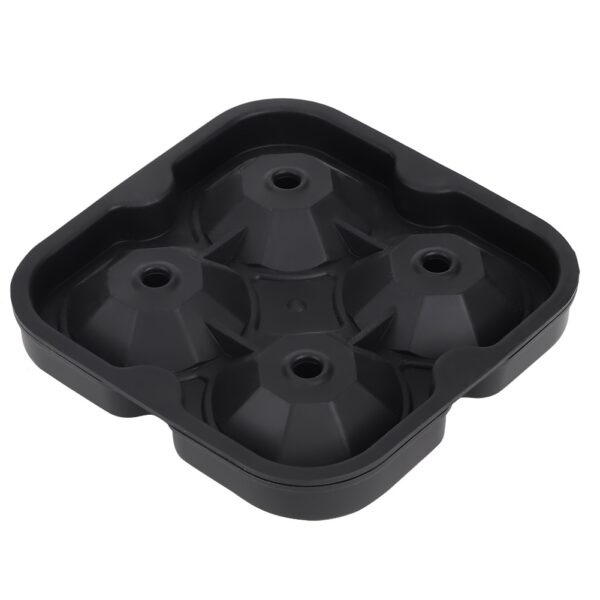 4 Slots  DIY Diamond Shaped Ice Cube Cake Ice Making Mold (Black) - Image 5