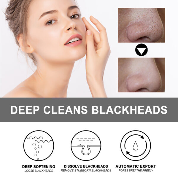 EELHOE Blackhead Cleansing Cream Skin Oil Blackheads Acne Exfoliating Cleansing Repair Pore Tearing Nose Patch - Image 3